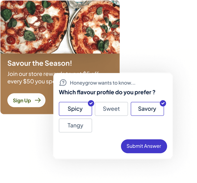 Store Rewards Program & Custom Surveys