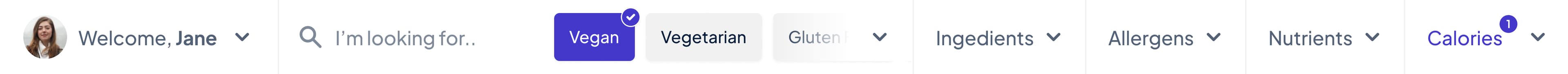 EveryBite Filter & Search Interface